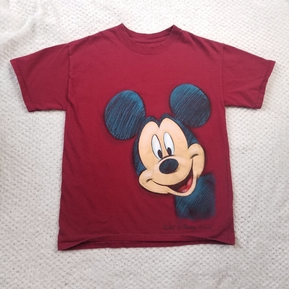 Disneyland Resort Double Sided Mickey Mouse sz L Youth Tshirt
